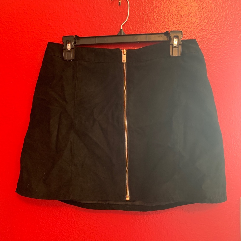 Suede skirt